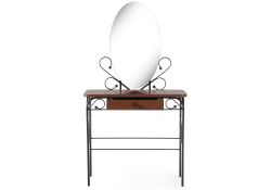 Туалетный столик Клео 3 черный / орех