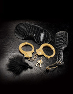 Набор для пар в стиле BDSM Beginner's Fantasy Kit (Цвет: черный с золотым)