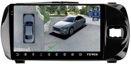 Магнитола для Toyota Vitz 3 2014-2019 - Teyes CC3-2K-360 на Android 10, Быстрая, 2K QLED, CarPlay, 4G SIM-слот, 4 камеры в комплекте