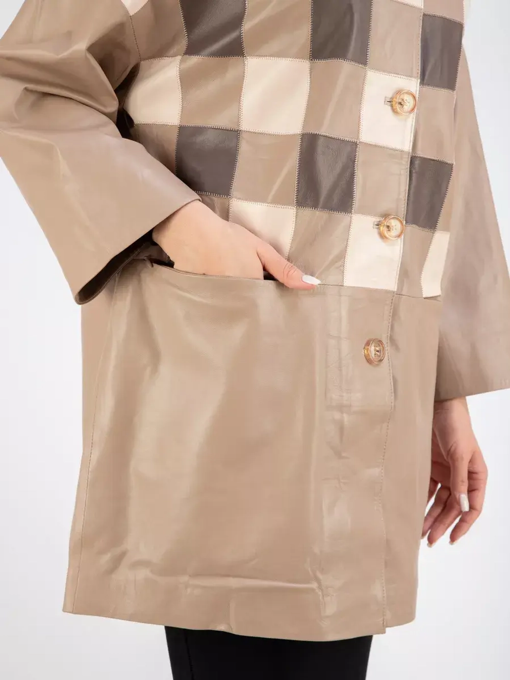 Кожаная куртка демисезонная