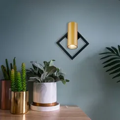 20091/1 LED / настенный светильник / черный/ золото