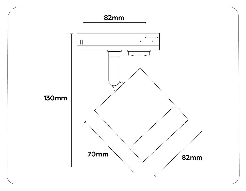 Ambrella Трековый однофазный светильник со сменной лампой Track System GL5361