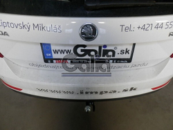 Фаркоп оцинкованный Galia S104A для Skoda Rapid лифтбек/универсал 2013-, SEAT Toledo седан 2013-(паспорт и сертификат в комплекте)(без электрики)