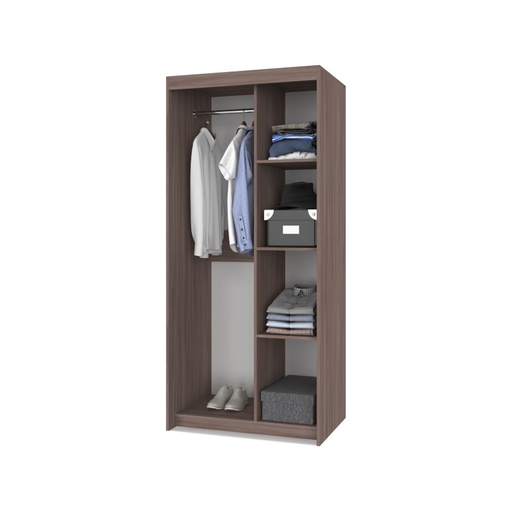 Шкаф-купе двухстворчатый "Томас" Т21 (ясень шимо темный/ясень шимо светлый), ЛДСП, MODERN