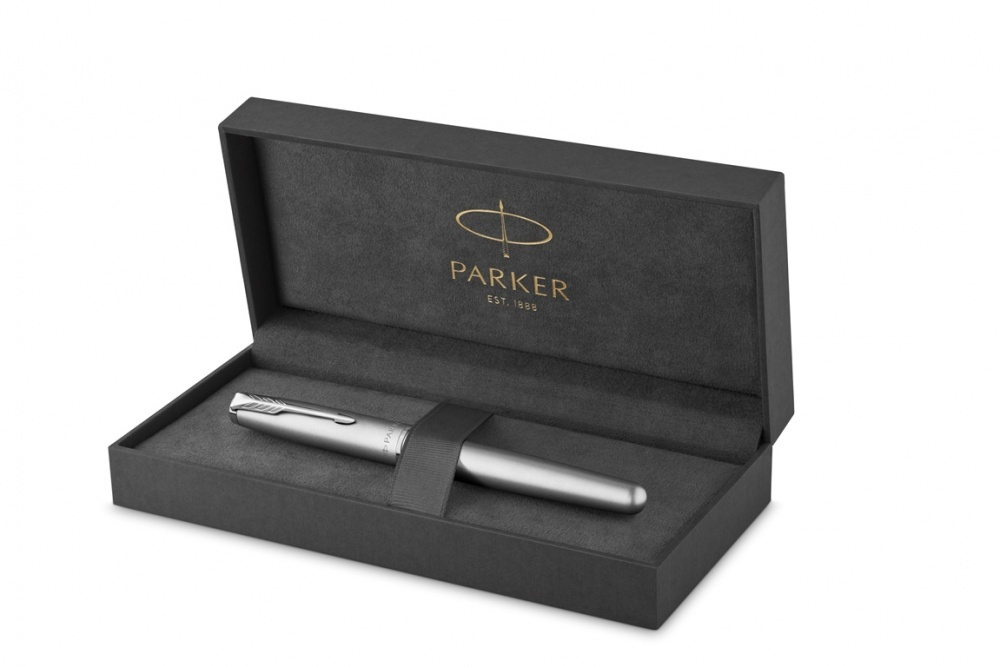 Перьевая ручка Parker Sonnet Entry Point Stainless Steel CT, перо: F, цвет чернил: black, в подарочной упаковке