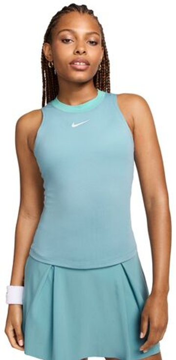 Женский топ теннисный Nike Court Dri-Fit Advantage - небесный