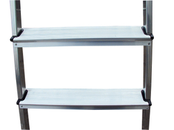 SOLIDY Свободностоящая стремянка,4 ступени,раб.высота 2,83 м (126221)