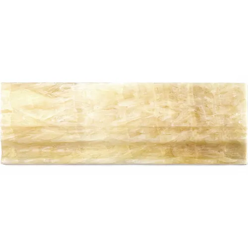 B073-4 Onyx Yellow Бордюры и плинтуса оникс Natural Borders желтый светлый молдинг глянцевый