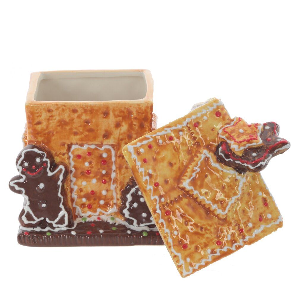 GAEM Конфетница "Пряничный домик", 700 мл, L13,5 W12 H21,5 см