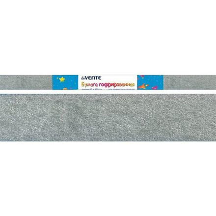 Бумага подел. 50*250 32 г/м рулон  креп  серебряная