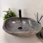 Раковина из речного камня RS-63433 (58*45*16) 0123