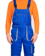 Полукомбинезон Васильковый со светло-серым