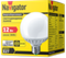 Лампа светодиодная Navigator G95 220V Е27 12W 4000K шар Navigator 29336