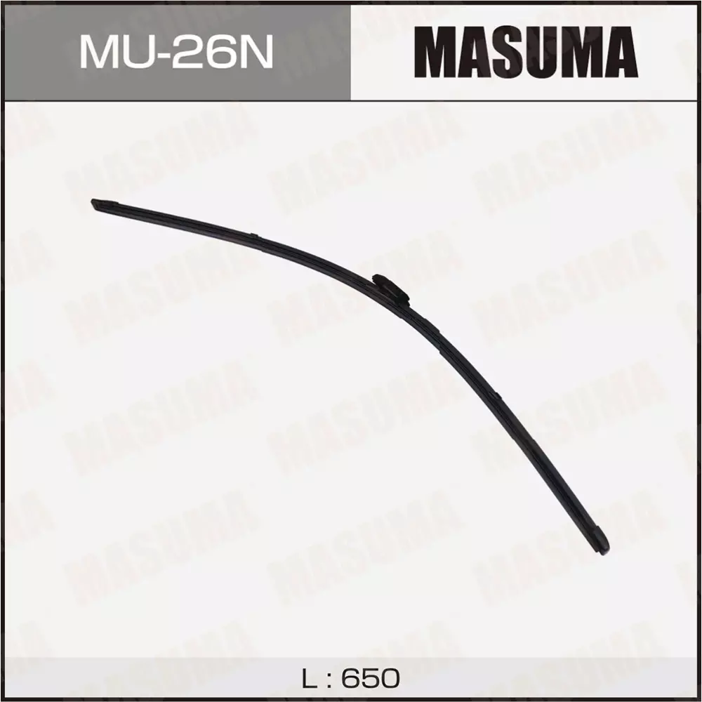Щётка стеклоочистителя Masuma, 650 мм (26"), бескаркасная, крепление VATL 5.1