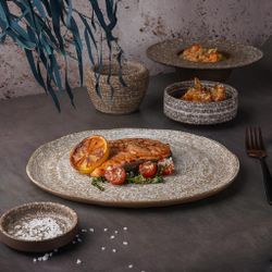 Блюдо овальное 29*25*1 см Brown Untouched Taiga P.L. Proff Cuisine [1]