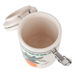 Банка для сыпучих продуктов(клипс)" " 15х10х16см v=800мл (керамика) (подарочная упаковка)