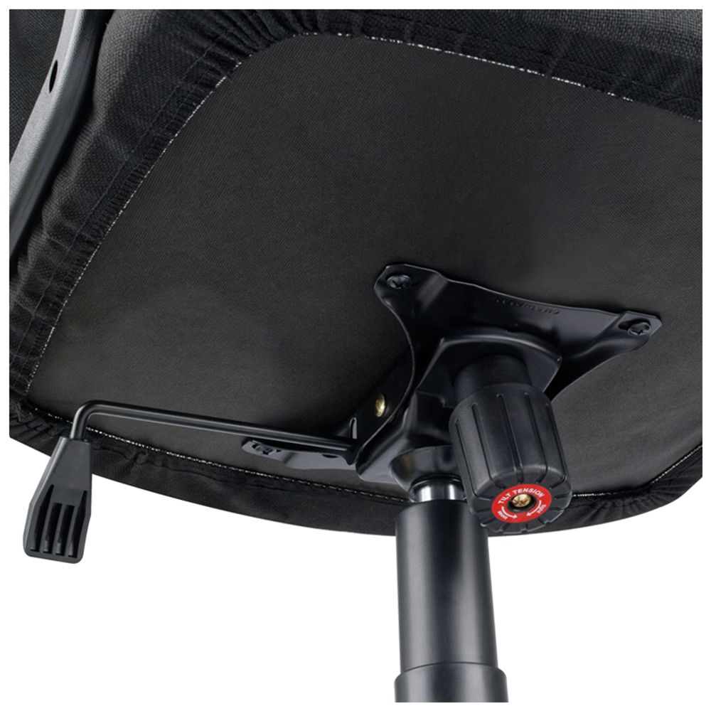 Кресло руководителя Helmi HL-E79 "Elegant" LT, ткань, черная, механизм качания