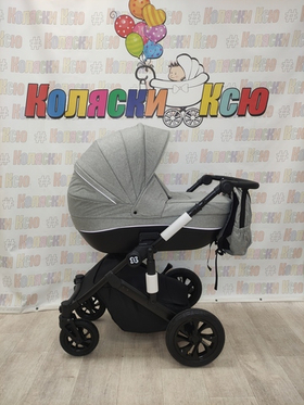 Коляска модульная 3в1 Farfello Molly Trio серый