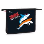 Папка для тетрадей 1 отделение, А5, Först "Shark club", 240*205*40мм, пластик, на молнии