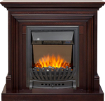 Каминокомплект Bradford - Темный дуб с очагом Aspen Black