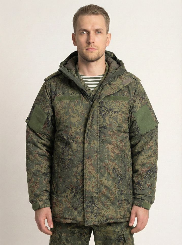 Бушлат ВКБО зеленая цифра (ткань таслан) (А)