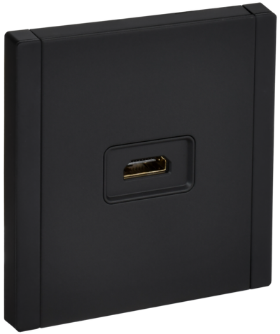 FORTE&PIANO Розетка HDMI FP140M металл черный IEK