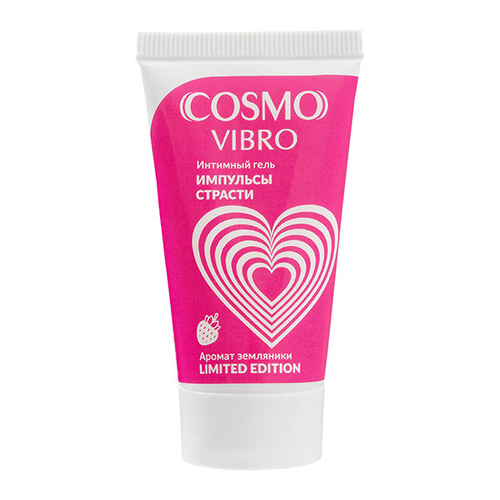 Возбуждающий гель на водно-силиконовой основе с ароматом земляники Биоритм Cosmo Vibro 25г