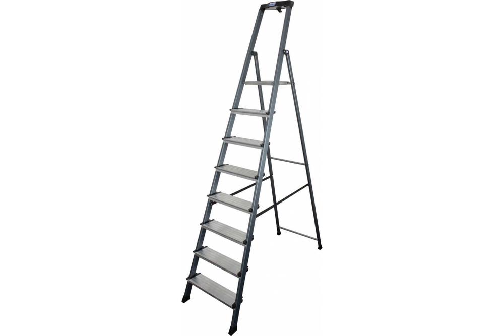 Анодированная стремянка SECURO 8 ступ. (126467)