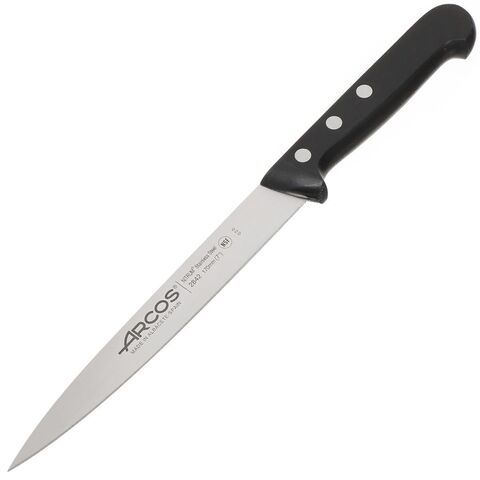Нож кухонный Arcos, Universal, филейный, нерж сталь, 17 см, рук пласт, 2842-B
