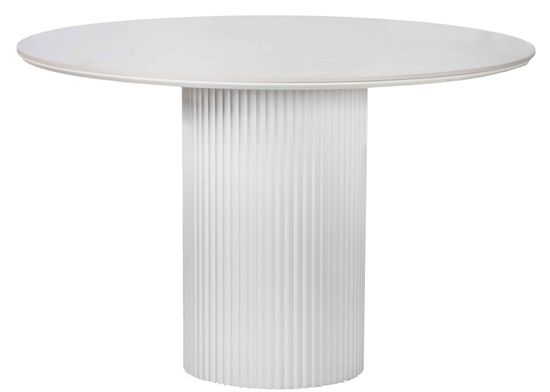 Стол DUBAI 110 Madrid gloss / white velvet