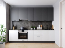 Кухонный гарнитур Лофт 3000 мм столешница 38 мм, верхние шкафы 950 мм (увеличенные), ЛДСП, прямая просторная кухня с высокими шкафами, вместительными ящиками.