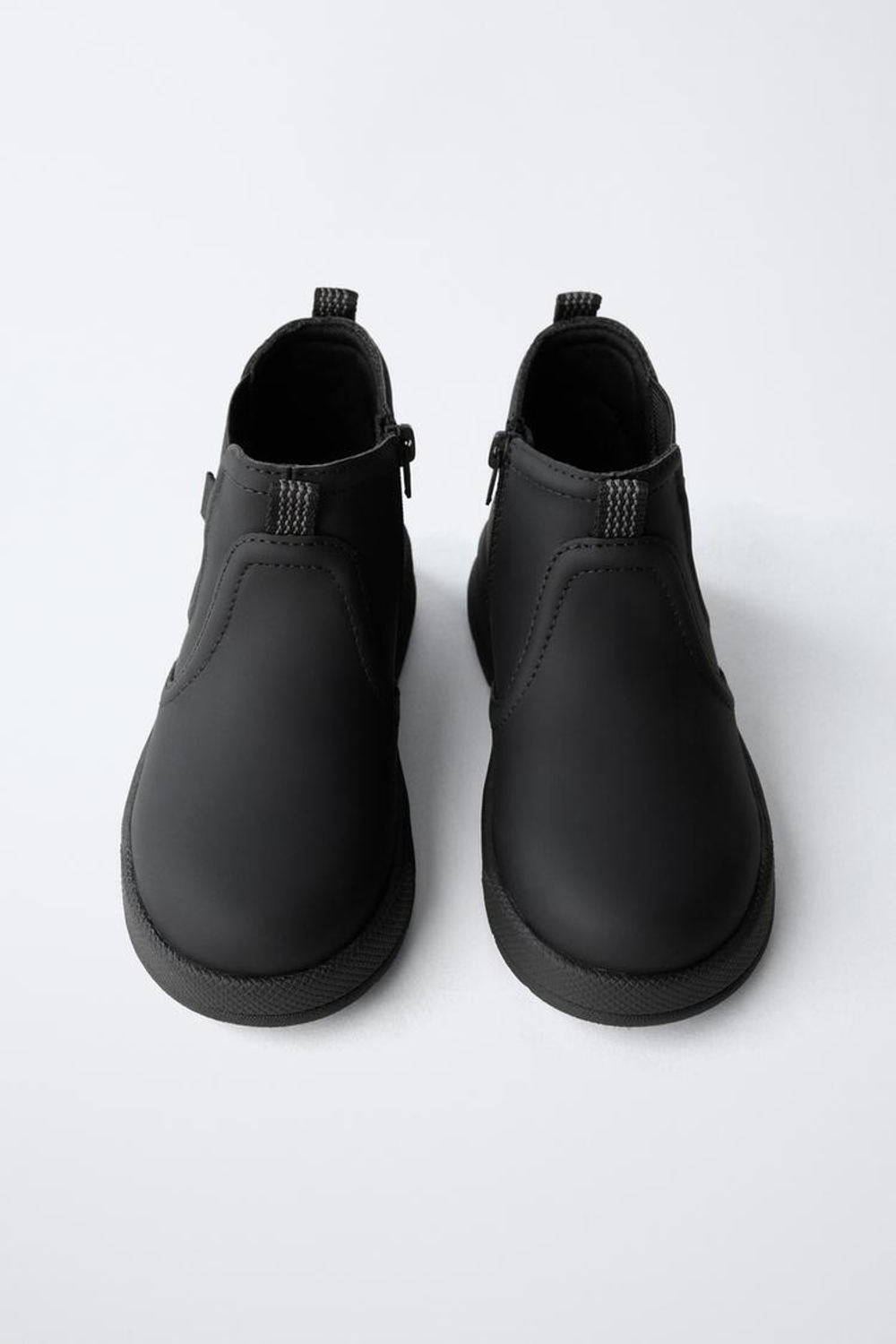 ZARA РЕЗИНОВЫЕ БОТИНКИ, ЧЕРНЫЙ