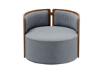 Кресло крутящееся Lagom 800 (серый твид, орех)