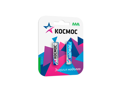 Батарейка мизинчиковая, алкалиновая, блистер, ААА, KOCLR032BL(KOC-LR03-2BL), 2 шт.