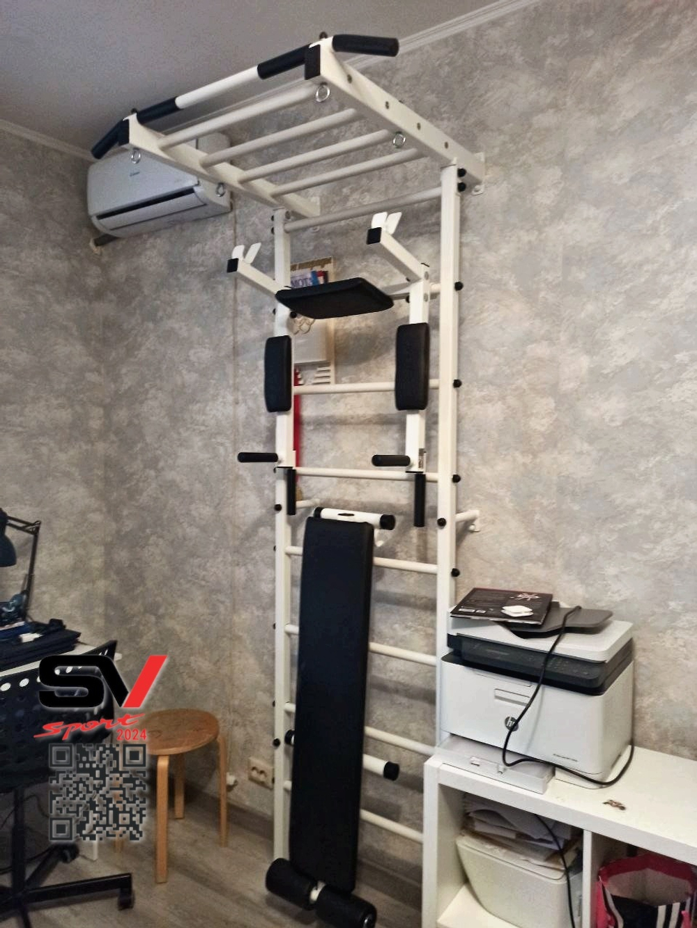 Монтаж шведской стенки Sv Sport в бетонные, кирпичные стены