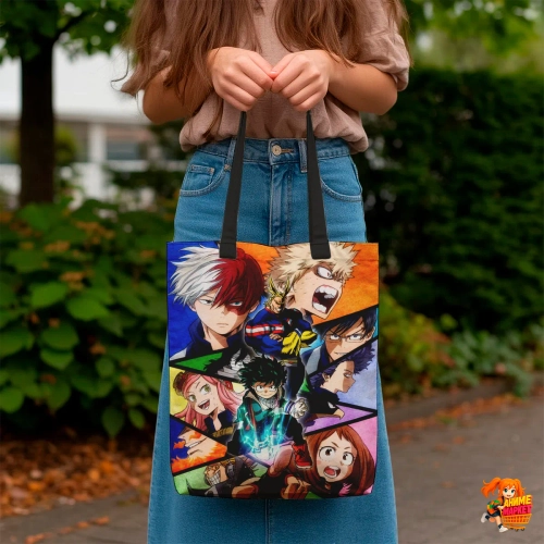 Сумка шоппер с принтом Моя геройская академия