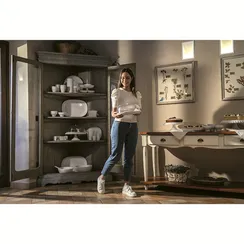 Блюдо для торта с крышкой tiffany, Ø36 см, акрил, молочно-белое