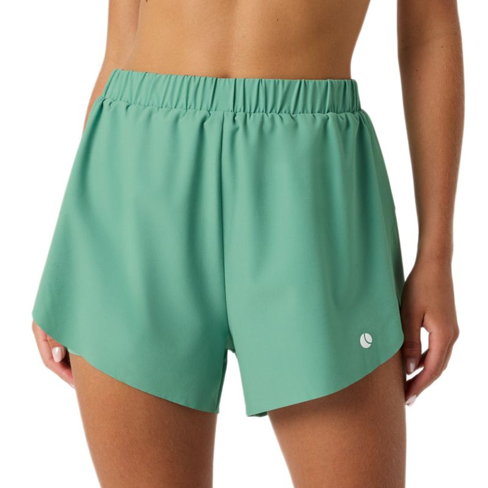 Женские Шорты теннисные Björn Borg Ace 2 In 1 - green malachite