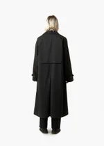 Плащ FOS Длинный 1 Черный Мужской