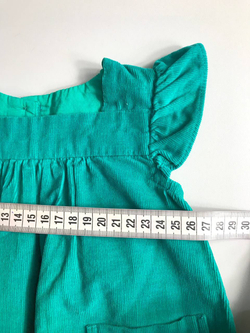 Платье из тонкого вельвета в красивом оттенке для фотосессии на 6 месяцев