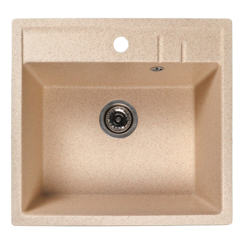 Мойка ML-GMS121 СТАНДАРТ прямоугольная, песочный (302), 555*495*190мм