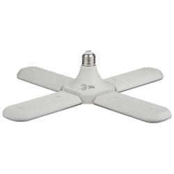 Фитолампа для растений светодиодная ЭРА GREEN LINE ФИТО-40W-PFR-E27-GR 4-х лепестковая полного спектра 40 Вт Е27 | Фитолампы Е27