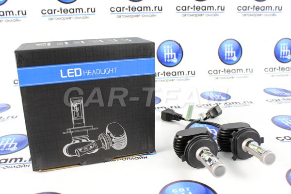 Автолампы светодиодные LED Headlight 6000к цоколь H4