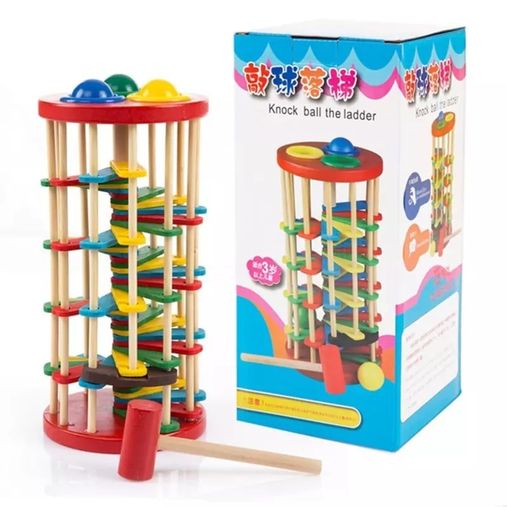 Игра из дерева "Стучалка-лабиринт"