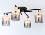 TR303212/4 BK/CH/SM/FR черный/хром/дымчатый/белый матовый E27*4 max 60W D515*200