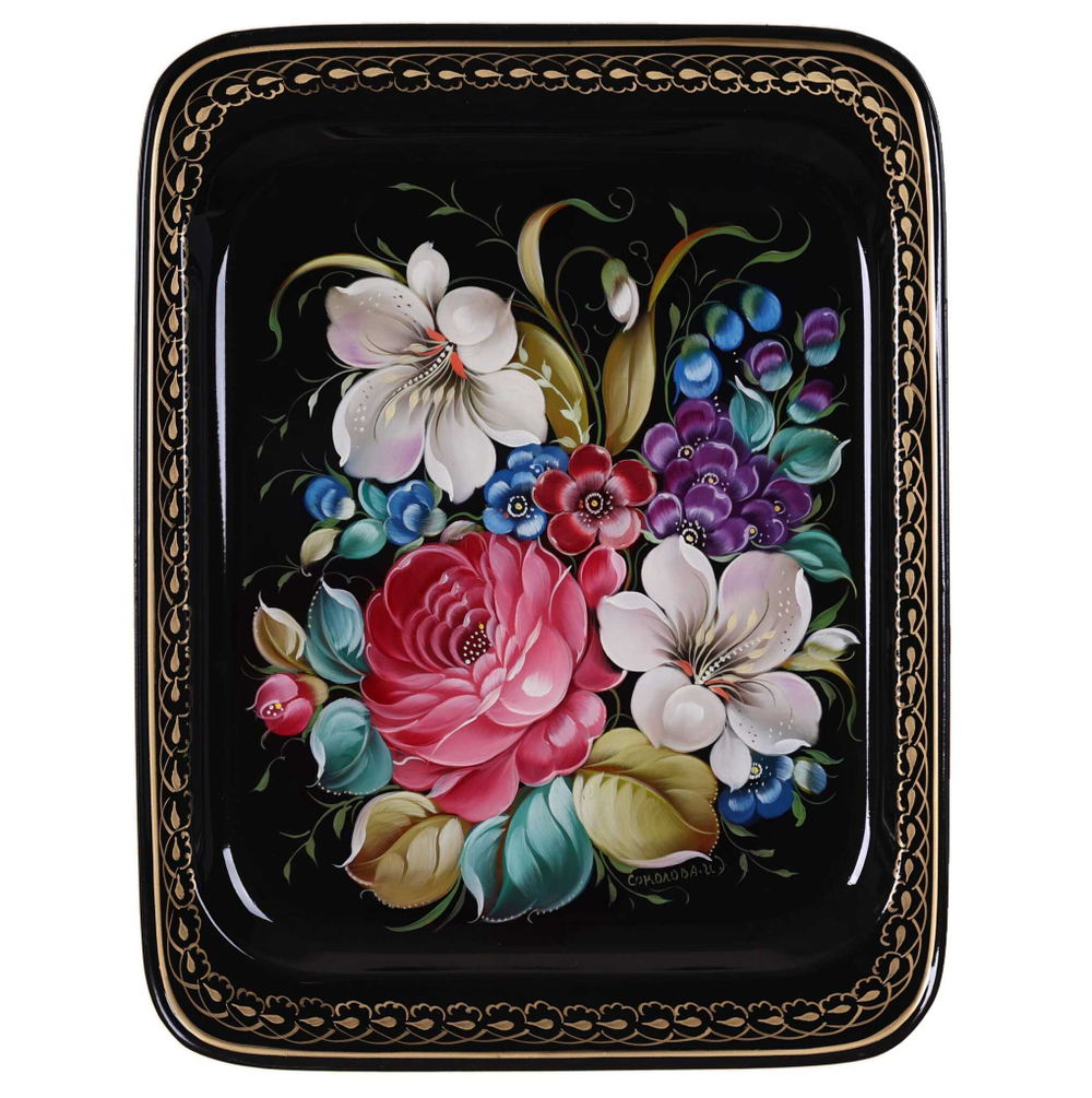 Zhostovo metal tray A13D28022595