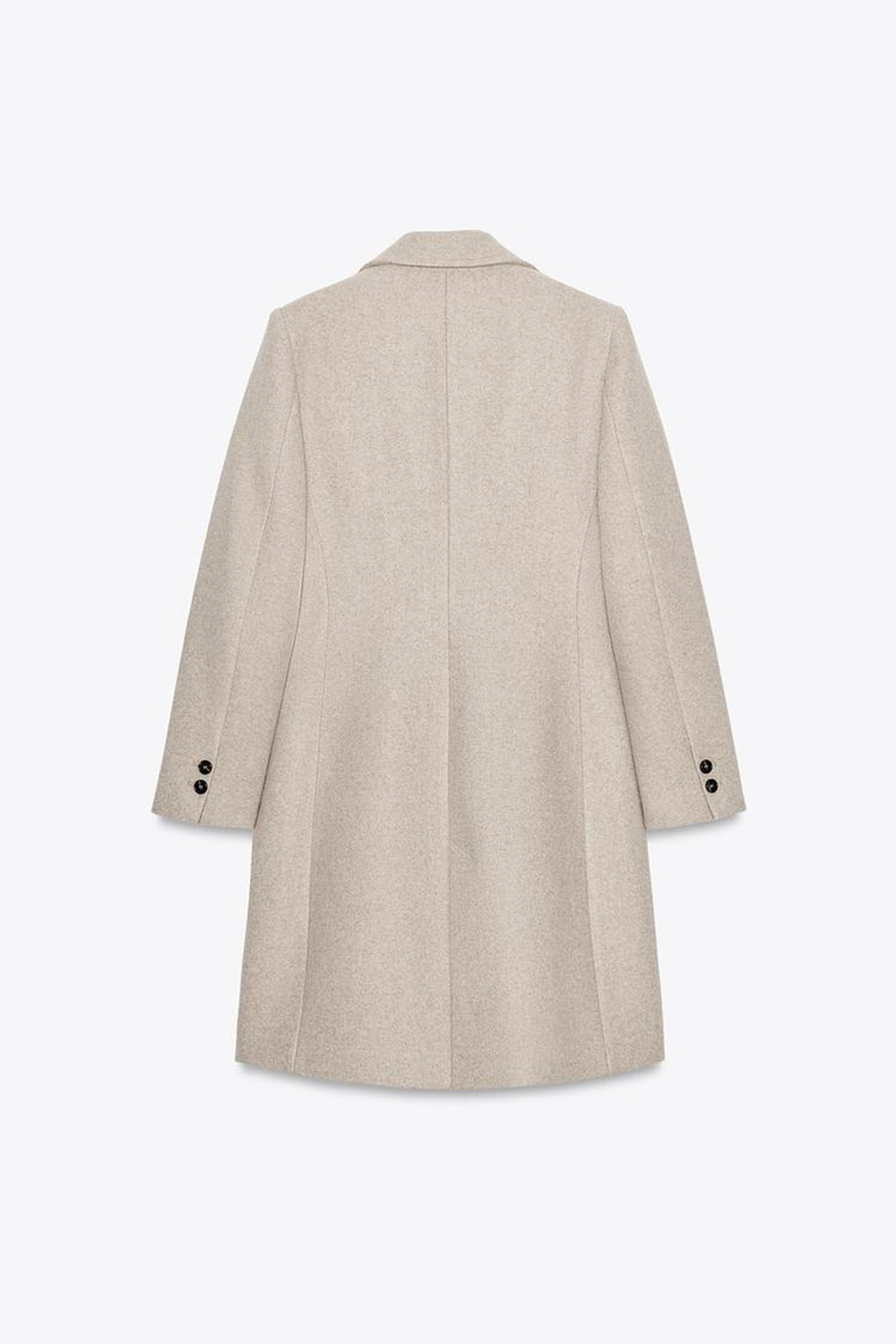 ZARA ПАЛЬТО С ПОДПЛЕЧНИКАМИ ИЗ МЯГКОЙ ТКАНИ, РЫЖЕВАТО-КОРИЧНЕВЫЙ