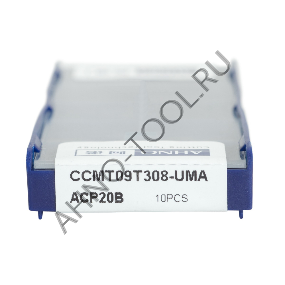 Пластина твердосплавная ISO CCMT09T308-UMA ACP20B AHNO по стали, получистовая