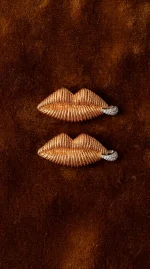 Серьги Lips, Золотой