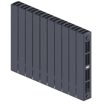 Радиатор Rifar SUPReMO 500 "титан" - 10 секций подключение боковое